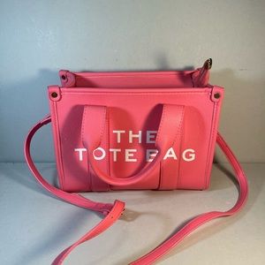 Pink tote bag